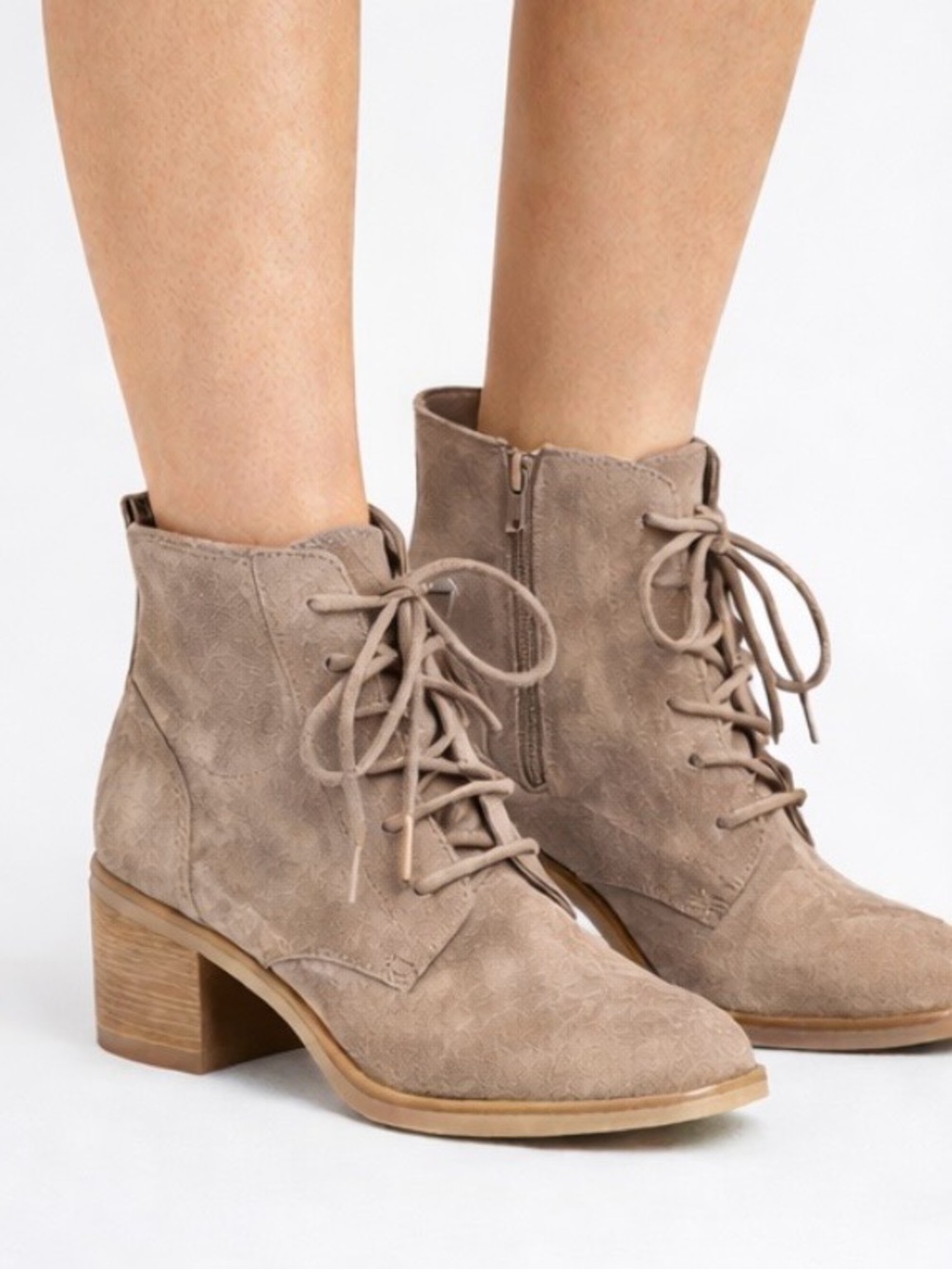Women’s Suede Ankle Boots - Size 9